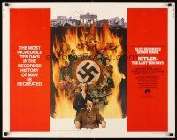 1y224 HITLER: THE LAST TEN DAYS 1/2sh '73 Alec Guinness as Adolf, Doris Kunstmann as Eva Braun!