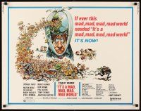 1y250 IT'S A MAD, MAD, MAD, MAD WORLD 1/2sh R70 great wacky art of entire cast by Jack Davis!