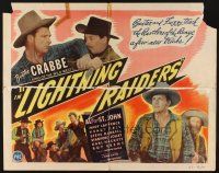 1y284 LIGHTNING RAIDERS 1/2sh '45 Buster Crabbe King of the Wild West, Fuzzy St. John!