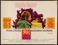 1y286 LION IN WINTER 1/2sh '68 Katharine Hepburn, Peter O'Toole as Henry II!