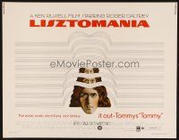 1y290 LISZTOMANIA 1/2sh '75 directed by Ken Russell, Roger Daltrey as Franz Liszt, Luczak art!