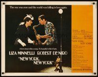 1y349 NEW YORK NEW YORK 1/2sh '77 Robert De Niro plays sax while Liza Minnelli sings!