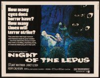 1y352 NIGHT OF THE LEPUS 1/2sh '72 cool monster art, how many eyes does horror have!