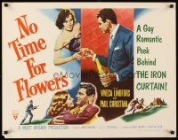1y353 NO TIME FOR FLOWERS style B 1/2sh '53 sexy Communist Viveca Lindfors, directed by Don Siegel!