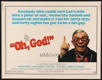 1y356 OH GOD 1/2sh '77 directed by Carl Reiner, great super close up of wacky George Burns!