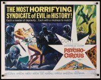 1y382 PSYCHO-CIRCUS 1/2sh '67 most horrifying syndicate of evil, cool art of sexy girl terrorized!