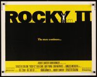 1y396 ROCKY II 1/2sh '79 Sylvester Stallone & Carl Weathers, boxing sequel!