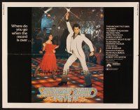 1y411 SATURDAY NIGHT FEVER 1/2sh '77 best image of disco dancer Travolta & Karen Lynn Gorney!