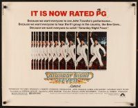 1y412 SATURDAY NIGHT FEVER PG rating 1/2sh '77 cool images of disco dancer Travolta!