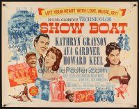 1y428 SHOW BOAT 1/2sh R63 singing Kathryn Grayson, sexy Ava Gardner, Howard Keel, Joe E. Brown!