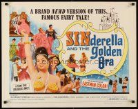 1y434 SINDERELLA & THE GOLDEN BRA 1/2sh '64 a brand newd version of the famous fairy tale!