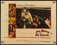 1y452 SPIRIT OF ST. LOUIS 1/2sh '57 James Stewart as aviator Charles Lindbergh, Billy Wilder!