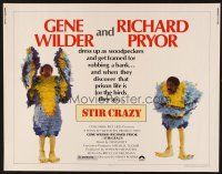 1y456 STIR CRAZY 1/2sh '80 Gene Wilder & Richard Pryor in chicken suits, directed by Poitier!