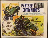 1y473 TANK COMMANDOS 1/2sh '59 AIP, really cool WWII artwork of tanks in battle!