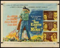 1y485 THIS EARTH IS MINE 1/2sh '59 Rock Hudson, Jean Simmons, Dorothy McGuire, Claude Rains!