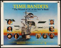 1y493 TIME BANDITS 1/2sh R82 John Cleese, Sean Connery, art by director Terry Gilliam!