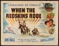 1y533 WHEN THE REDSKINS RODE 1/2sh '51 Native American Jon Hall on horse holding rifle!