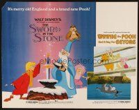 1y466 SWORD IN THE STONE/WINNIE POOH & A DAY FOR EEYORE 1/2sh '83 Disney cartoons, art by Wenzel!