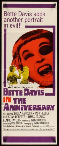 1z150 ANNIVERSARY insert '67 Bette Davis with funky eyepatch in another portrait in evil!