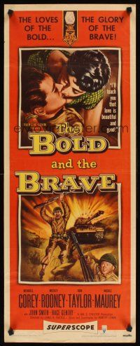 1z193 BOLD & THE BRAVE insert '56 the guts & glory story boldly and bravely told!
