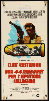 1z072 MAGNUM FORCE Italian locandina '73 different art of Eastwood as Dirty Harry by Ferrini!