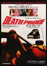 2a022 DEATH PROOF signed Japanese 29x41 '07 by director Quentin Tarantino, Grindhouse!