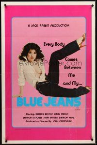 2c100 BLUE JEANS 1sh '82 Calvin Klein sex parody, Brooke Bennett!