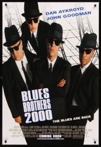 2c101 BLUES BROTHERS 2000 advance DS 1sh '98 Dan Aykroyd, John Goodman, John Landis directed!