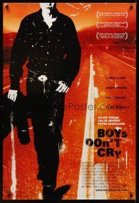 2c108 BOYS DON'T CRY 1sh '99 Hilary Swank, a true story about finding the courage to be yourself!