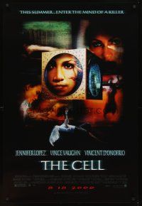 2c129 CELL advance 1sh '00 Jennifer Lopez enters the mind of a killer, cool sci-fi fantasy image