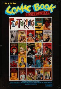 2c148 COMIC BOOK CONFIDENTIAL 1sh '89 parody art of top artists by Paul Mavrides!