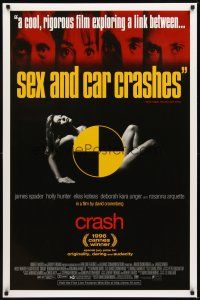 2c159 CRASH DS 1sh '96 David Cronenberg, James Spader, bizarre sex movie!