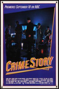 2c162 CRIME STORY TV 1sh '86 crime mystery TV series, Dennis Farina, Michael Mann produced!