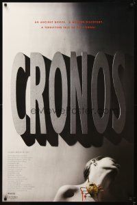 2c165 CRONOS 1sh '94 Guillermo del Toro, an ancient device that lets you live forever!