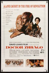 2c202 DOCTOR ZHIVAGO 1sh R80 Omar Sharif, Julie Christie, David Lean English epic, Terpning art!