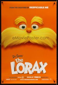 2c205 Dr. Seuss' The Lorax advance DS 1sh '12 great image of title character!