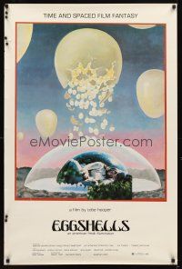 2c219 EGGSHELLS 1sh '69 wacky art & sexy image from Tobe Hooper eggshell fantasy