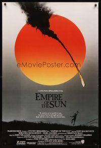 2c223 EMPIRE OF THE SUN advance 1sh '87 Stephen Spielberg, John Malkovich, first Christian Bale!