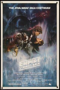 2c224 EMPIRE STRIKES BACK 1sh '80 Lucas, classic Gone With The Wind style art by Roger Kastel!