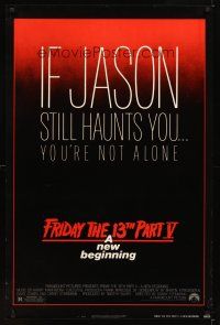 2c258 FRIDAY THE 13th PART V 1sh '85 A New Beginning, Jason still haunts you!