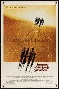2c353 INVASION OF THE BODY SNATCHERS advance 1sh '78 Philip Kaufman classic remake!