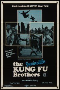 2c354 INVINCIBLE KUNG-FU BROTHERS 1sh '76 Cheh Chang, four hands are better than two!