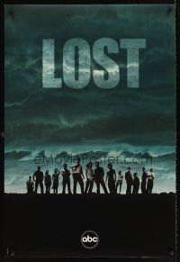 2c401 LOST TV 1sh '04 Matthew Fox, Evangeline Lilly, great image of cast on beach!