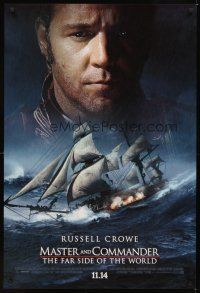 2c423 MASTER & COMMANDER style A int'l advance 1sh '03 Russell Crowe, Peter Weir!