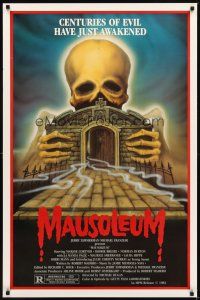 2c429 MAUSOLEUM 1sh '83 Marjoe Gortner, Bobbie Bresee, cool skeleton horror artwork!