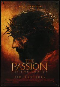 2c498 PASSION OF THE CHRIST DS 1sh '04 directed by Mel Gibson, James Caviezel, Bellucci!