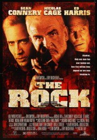 2c576 ROCK 1sh '96 Sean Connery, Nicolas Cage, Ed Harris, Alcatraz, directed by Michael Bay!