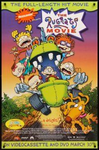 2c588 RUGRATS MOVIE video 1sh '98 Nickelodeon cartoon for anyone who ever wore diapers!