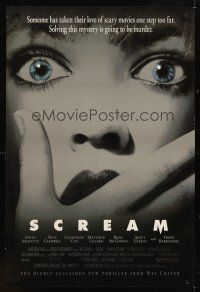 2c602 SCREAM 1sh '96 directed by Wes Craven, David Arquette, Neve Campbell!