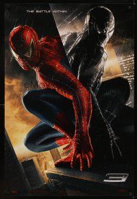 2c647 SPIDER-MAN 3 teaser 1sh '07 Sam Raimi, Tobey Maguire in red & black costumes!